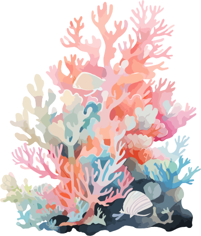 珊瑚商业插图