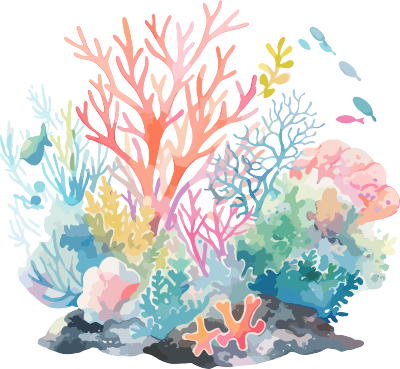 珊瑚透明背景插画