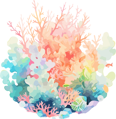 珊瑚卡通素材