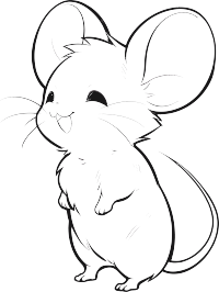 小老鼠简笔画
