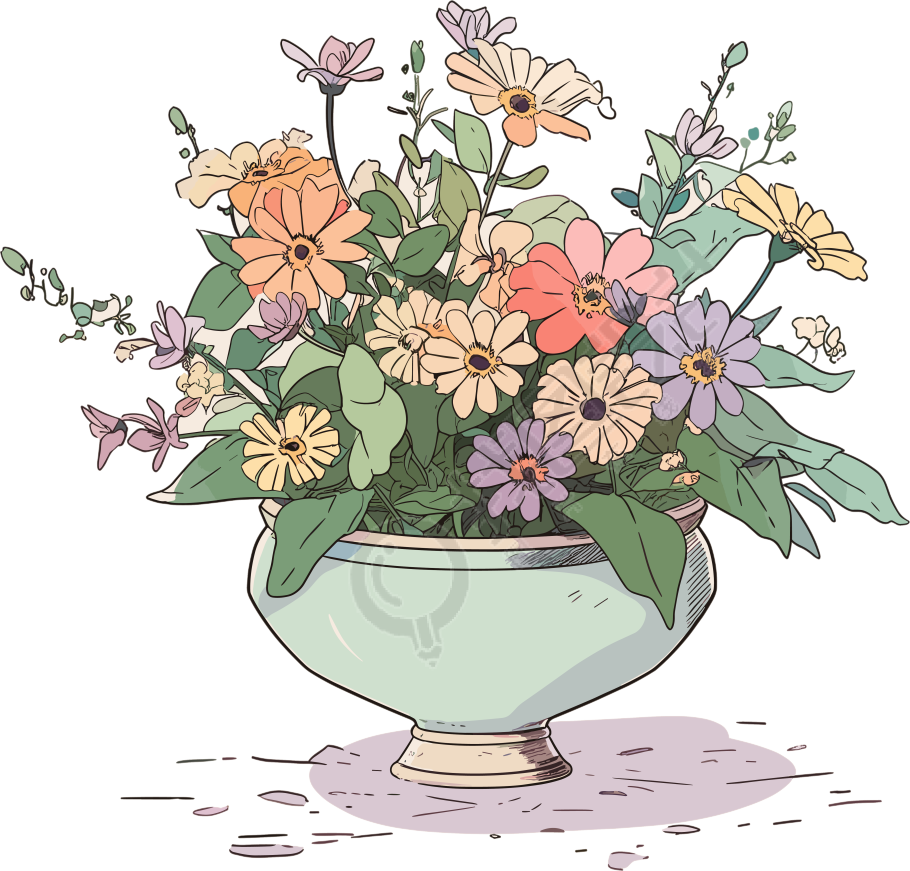 水彩花卉精致插图