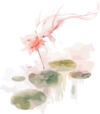 锦鲤荷叶高清图形素材