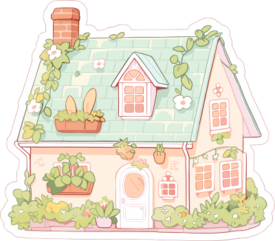 可爱小房子高清图形素材