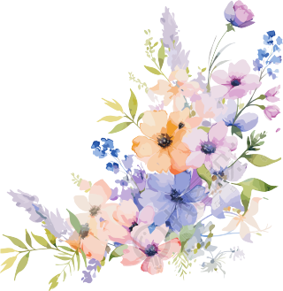 水彩花卉手绘素材