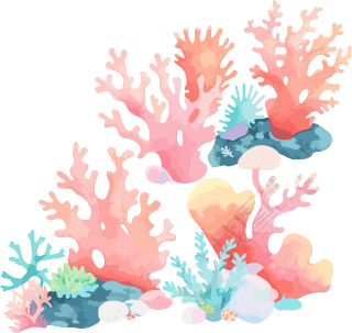 珊瑚图案商业设计元素