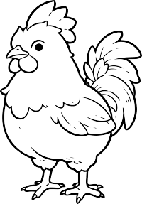 公鸡简笔画