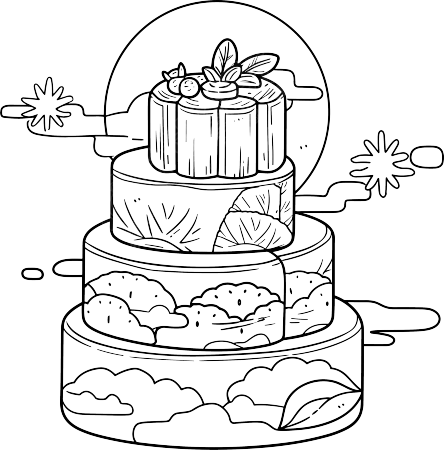 月饼简笔画