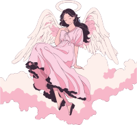 天使PNG素材商用插画