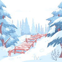 雪景图形创意设计元素