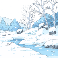 雪景商业使用插图