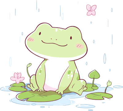 青蛙可商用手绘插画