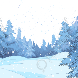 雪景高清图形素材