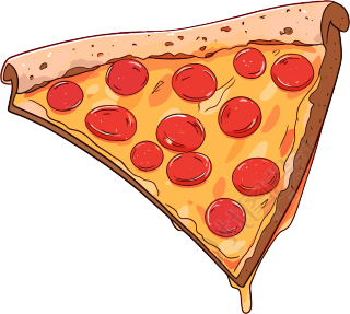 披萨创意食物设计元素