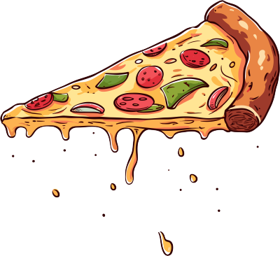 披萨手绘风格素材