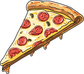 披萨商业插图