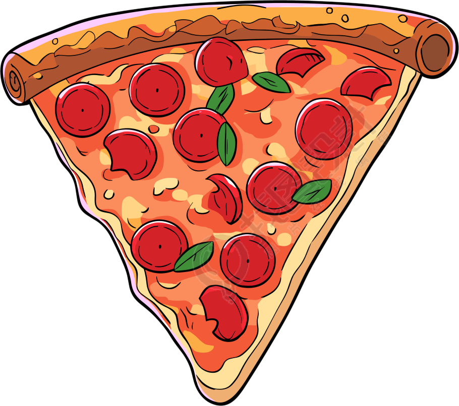 披萨PNG图形插画