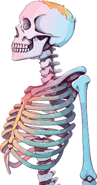 人体骨架创意设计插图