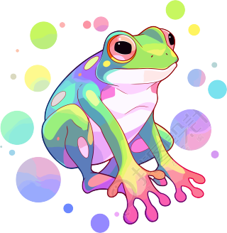 青蛙高清图形插画