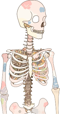 人体骨架创意设计元素