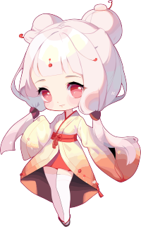 Q版人物手绘插画素材