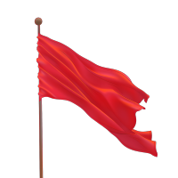 红旗透明背景素材