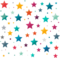 星星背景透明背景插画