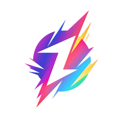 闪电logo插画设计素材