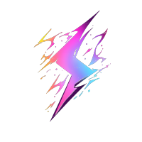 闪电logo图标插画