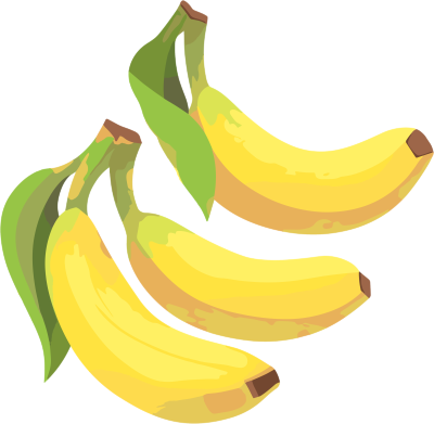 香蕉简洁风格插画