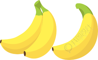 香蕉透明背景插画
