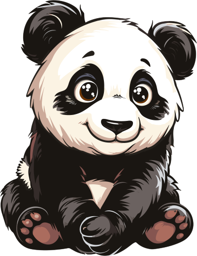 熊猫卡通高清图形素材