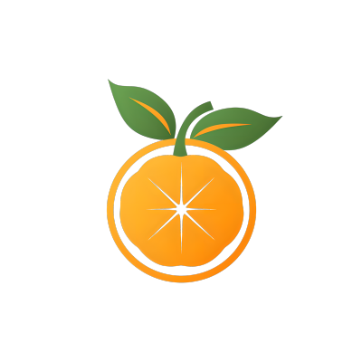 橙子logo创意设计元素