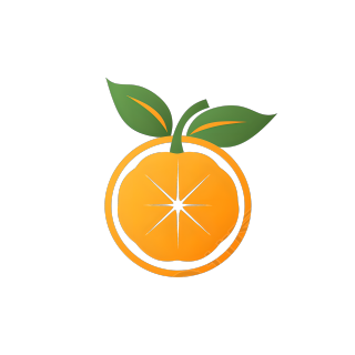 橙子logo创意设计元素