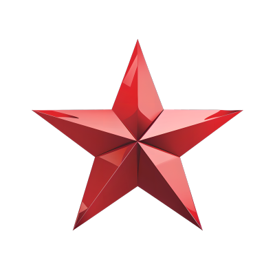 红色五角星元素