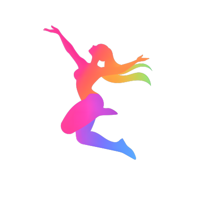 舞蹈logo简约风格素材