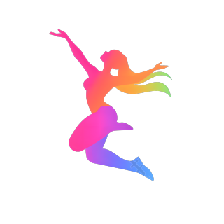 舞蹈logo简约风格素材