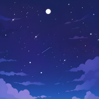 黑夜星空背景创意设计元素