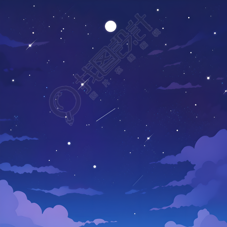 黑夜星空背景创意设计元素