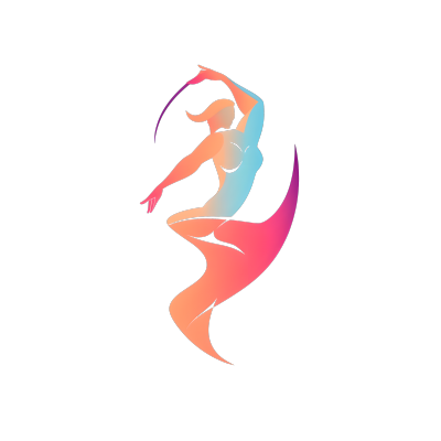 舞蹈logo简约插图