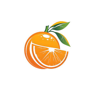 橙子logo透明背景素材