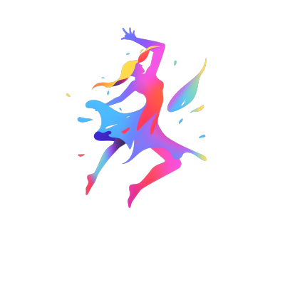 舞蹈logo矢量插画素材
