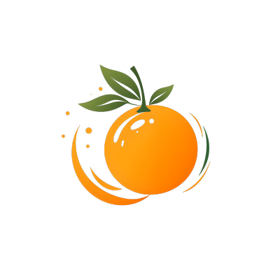 橙子logo商业插画