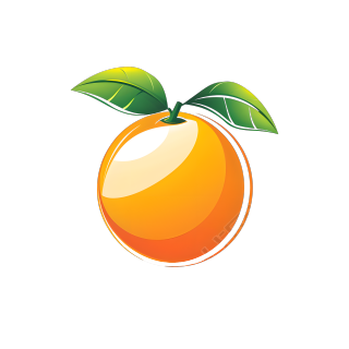 橙子logo透明背景素材