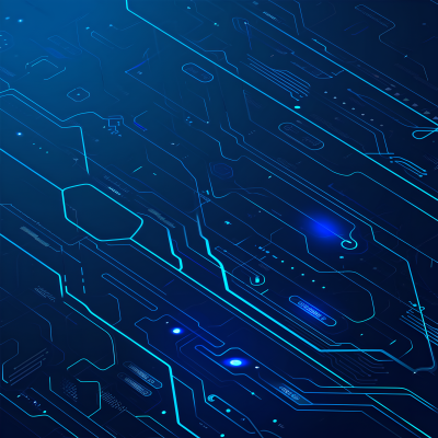 蓝色科技背景PNG图形素材