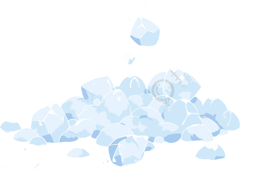 冰雹插画设计素材