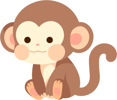猴子卡通插画