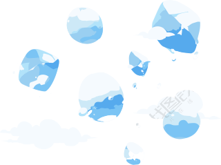 冰雹高清图形插画