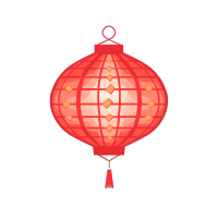 红灯笼简约插画