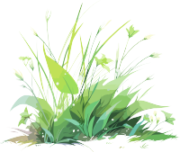 小草卡通元素
