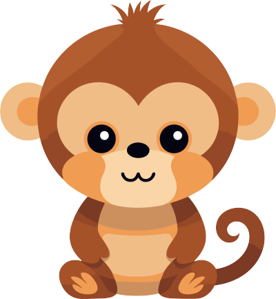 猴子卡通商用图形素材